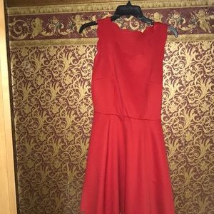 By & By red flair dress